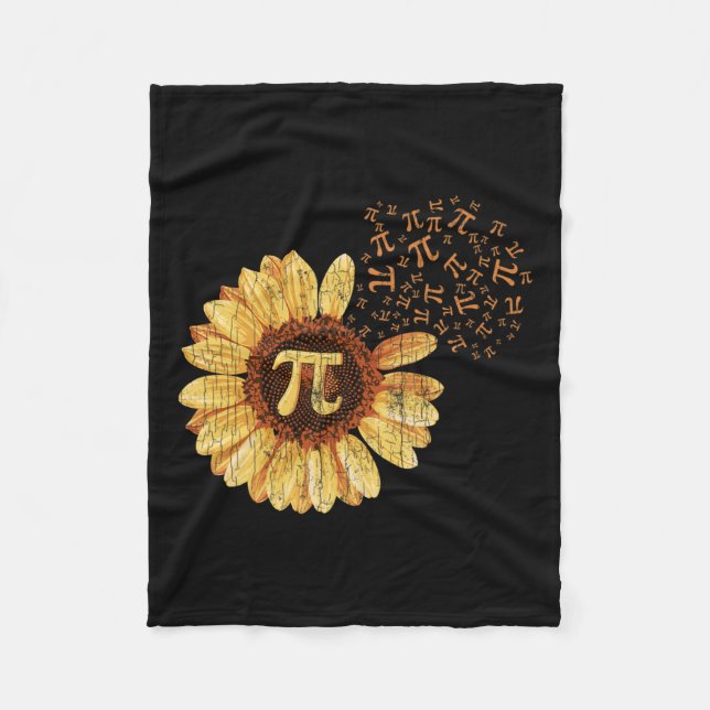 Manta Polar Pi Apparel Día De Pi Traje De Girasol Math Gracios (Anverso)