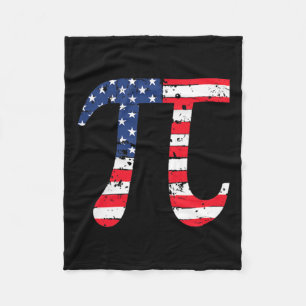 Manta Polar Pi Day Bandera Americana matemática patriótica Ner
