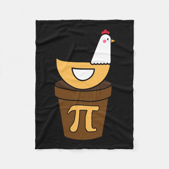 Manta Polar Pi Day Chicken Pot Pie 3.14 Niño gracioso de cienc (Anverso)