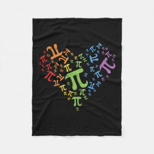 Manta Polar Pi Day Shirt Rainbow Heart Math Lgbt Lesbian P