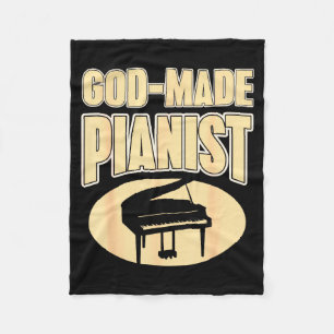 Manta Polar Pianista basado en la fe Música cristiana Inspirac