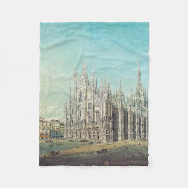 Manta Polar Piazza del Duomo en Milán por Carlo Bossoli (Anverso)