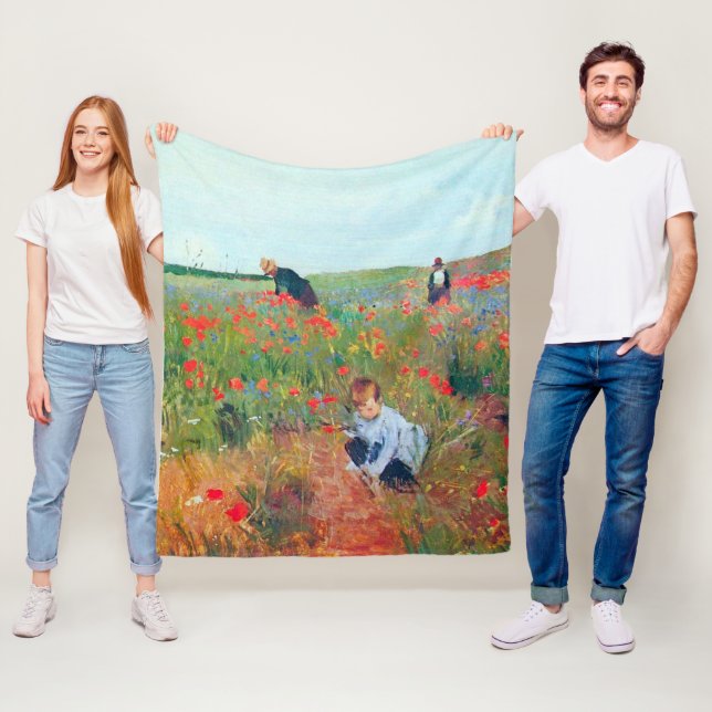 Manta Polar Picando flores en un campo, Mary Cassatt (In situ)