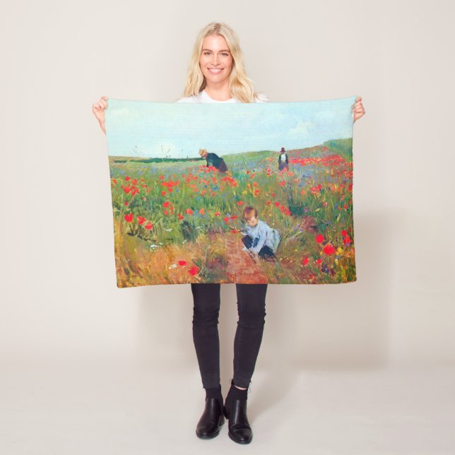Manta Polar Picando flores en un campo, Mary Cassatt (In situ)