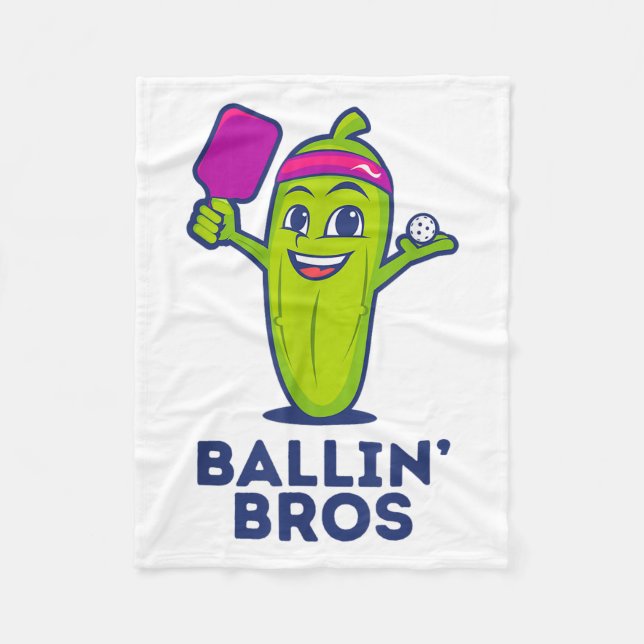 Manta Polar Pickle Ballin’ Bros - Regalos Amigos, Hermanos O (Anverso)
