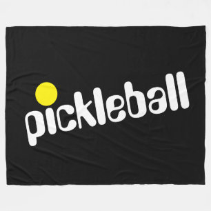 Manta Polar PICKLEBALL Guay Fun Retro Texto Diagonal En Negro