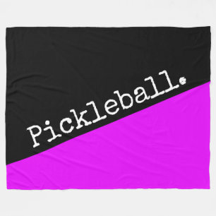 Manta Polar PICKLEBALL Retro Bright Pink Black Color Block