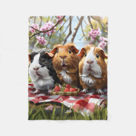 Manta Polar Picnic de cerdos de Guinea