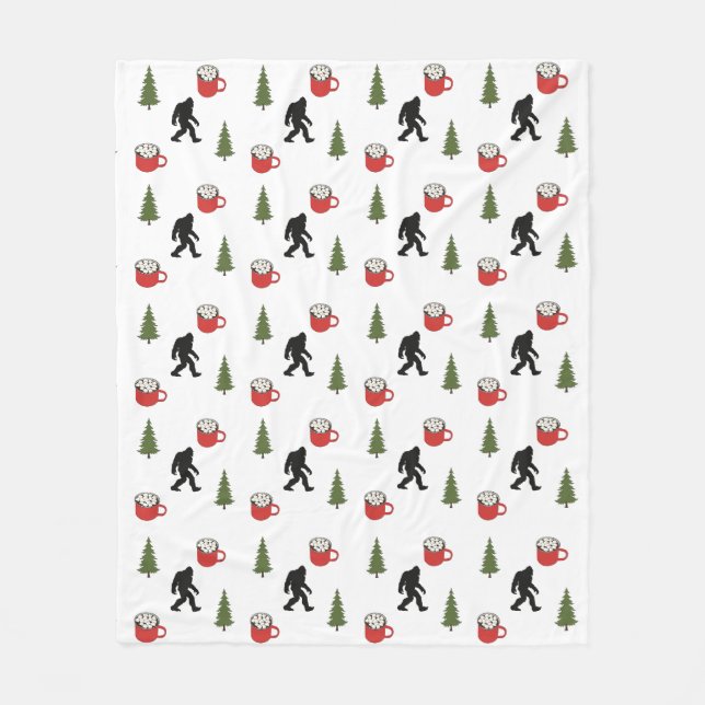 Manta Polar Pie grande, cacao caliente, pino, exterior (Anverso)