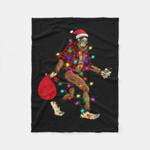 Manta Polar Pie grande con árbol de Navidad Sasquatch Pajama