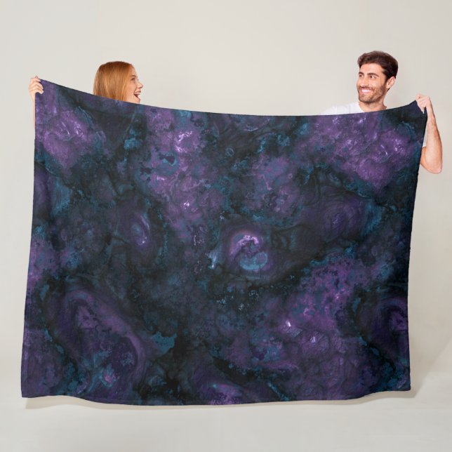 Manta Polar Piedra azul turquesa y amatista (In situ)