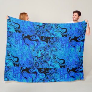 Manta Polar Piedra de fuego azul y negro del cielo