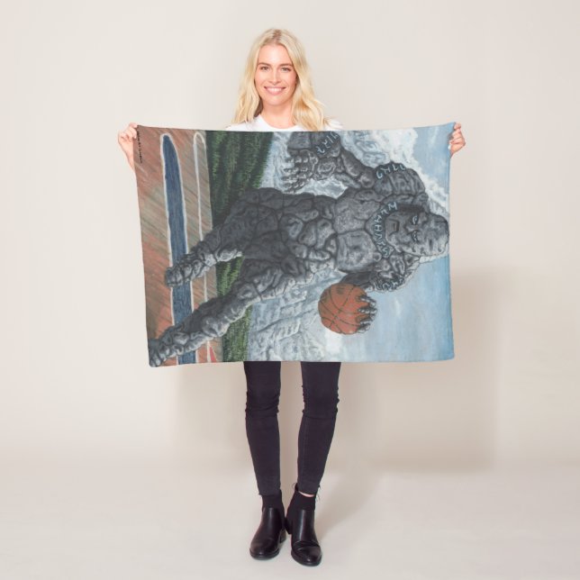 Manta Polar Piedra Golem Jugando Fantasía de Baloncesto Art Bl (In situ)