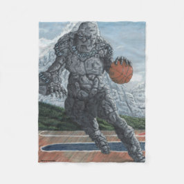 Manta Polar Piedra Golem Jugando Fantasía de Baloncesto Art Bl
