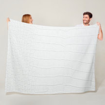 Piel de Cocodrilo Blanca Estampada Nueva
