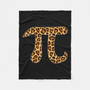 Manta Polar Piel de impresión de leopardo de Pi Cheetah Pi Day