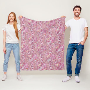 Manta Polar Piel de tigre leopardo gato rayado a la moda