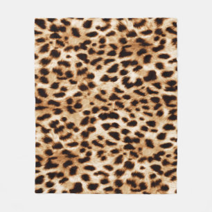 Manta Polar Piel Leopardo, Auténtico Patrón De Vida Silvestre.