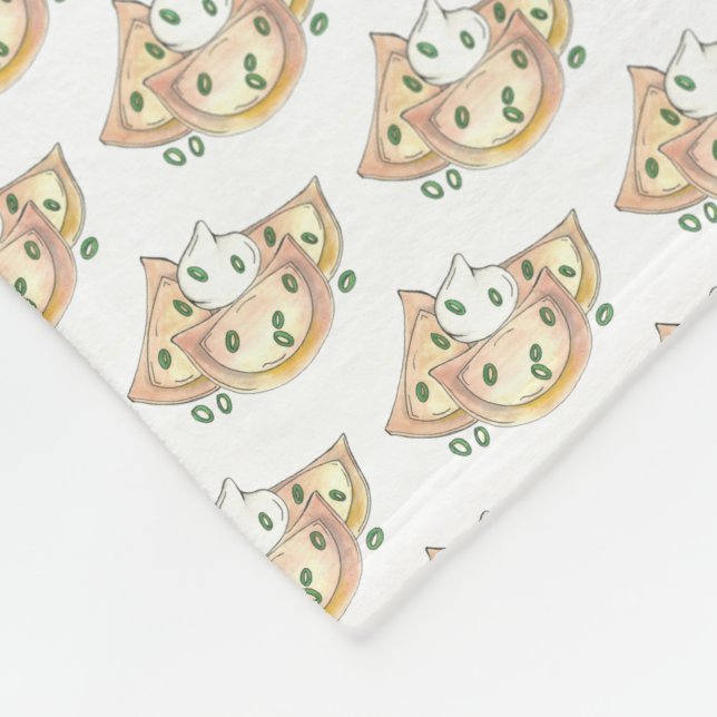 Manta Polar Pierogi de comida polaca Dumplplings Pierogías esl (Esquina)