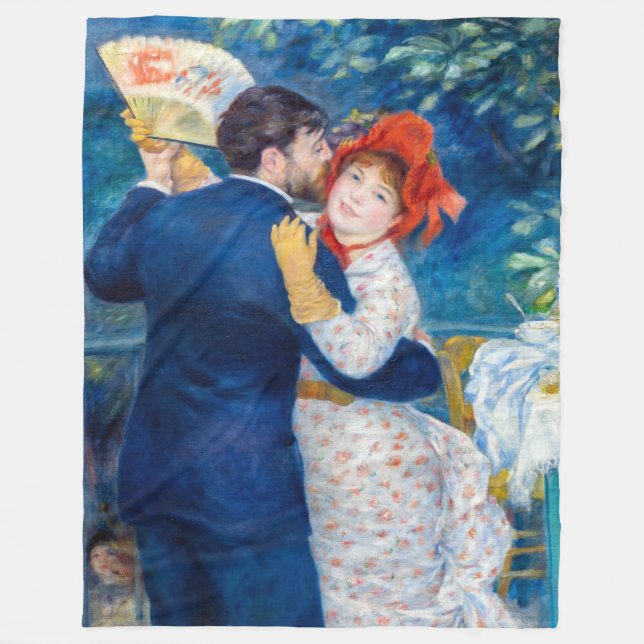 Manta Polar Pierre-Auguste Renoir - Baile rural (Anverso)