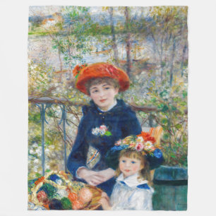 Manta Polar Pierre-Auguste Renoir - Dos hermanas en la terraza