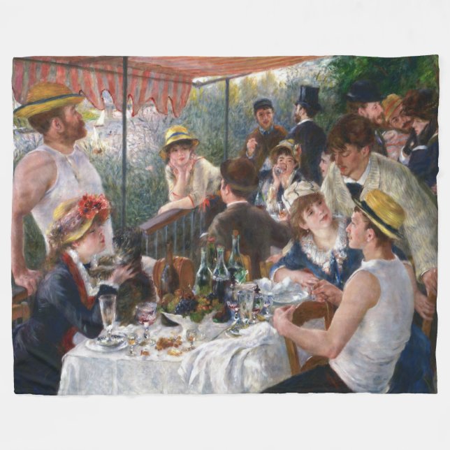 Manta Polar Pierre-Auguste Renoir - Luncheon del Fiesta de Boa (Frente (Horizontal))