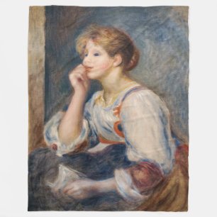 Manta Polar Pierre-Auguste Renoir - Mujer con carta
