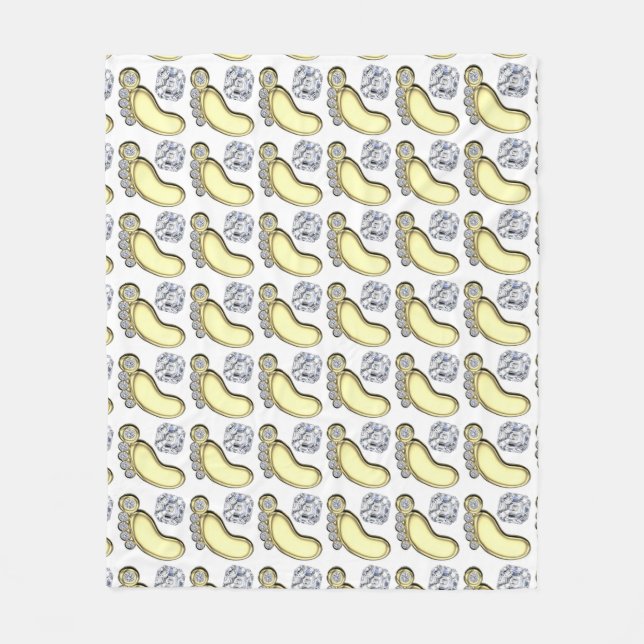 Manta Polar Pies de bebé (Anverso)