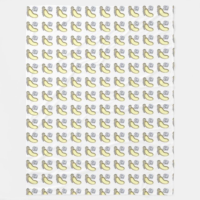 Manta Polar Pies de bebé (Anverso)