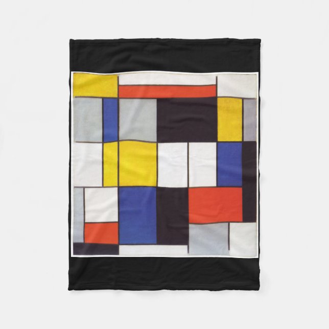 Manta Polar PIET MONDRIAAN - Compositon A 1923 (Anverso)