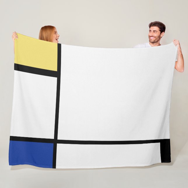Manta Polar Piet Mondrian - Resumen geométrico de la composici (In situ)