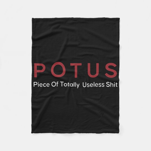 Manta Polar Pieza de Potus Totalmente Inútil  (Anverso)