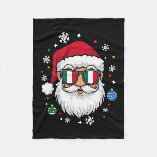 Manta Polar Pijama de Navidad italiano divertido Fa familiar i