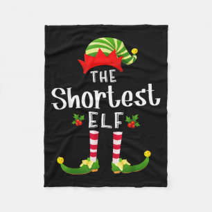 Manta Polar Pijama Navideño de Duende de Navidad más Corto Fie