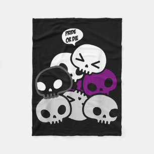 Manta Polar Pila de cráneos Kawaii cosas lindas Demiual Orgull
