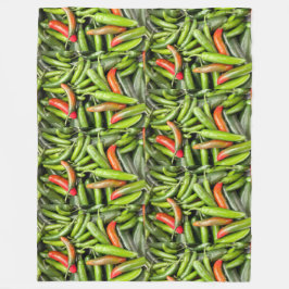 Manta Polar Pila De Pescadores Verdes En Picante