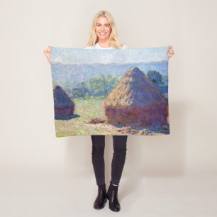 Manta Polar Pilas de trigo (fin de verano), Monet