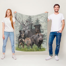 Manta Polar Pillow al aire libre Jagdterrier Pegatina