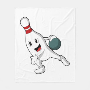 Manta Polar Pin de bolas en el Bowling con bolas