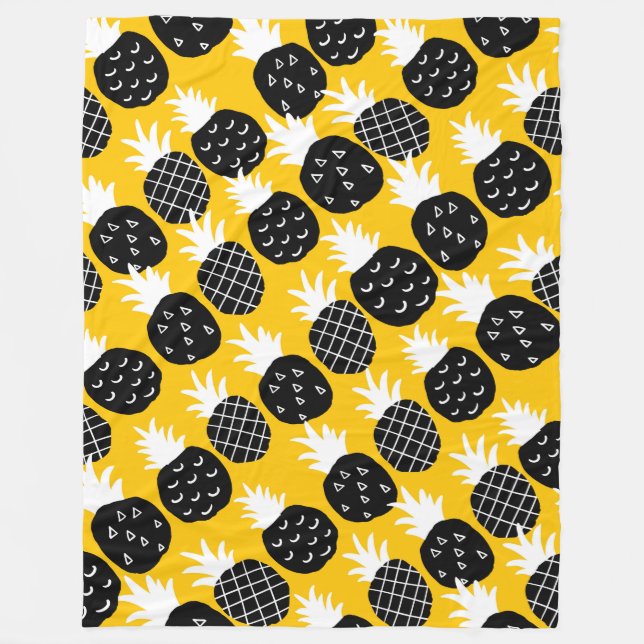 Manta Polar Piña negra (Anverso)