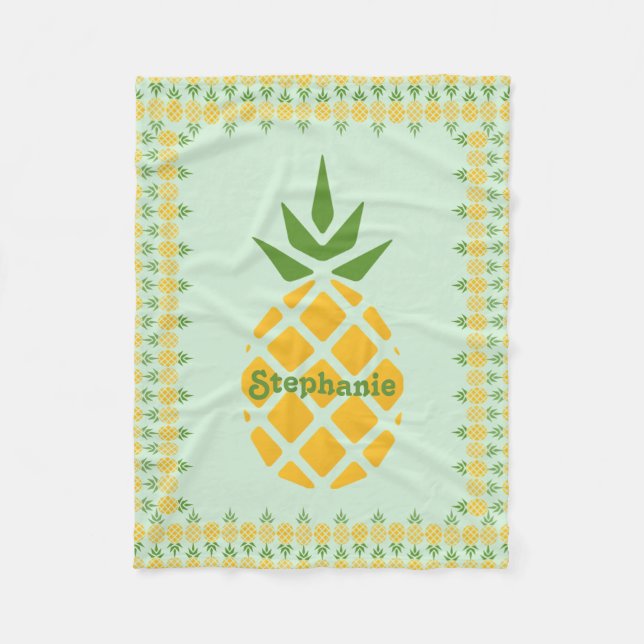 Manta Polar Piña personalizada (Anverso)