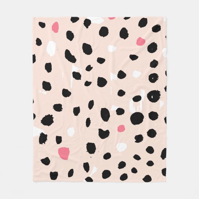 Manta Polar Pincel de tinta: Textura artística (Anverso)