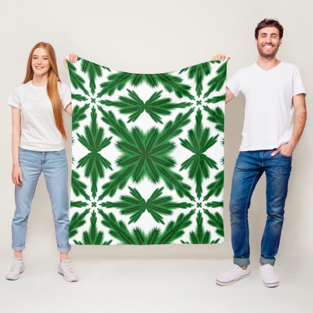 Manta Polar Pine Mandala Fleece Blanket (3 tamaños) (In situ)