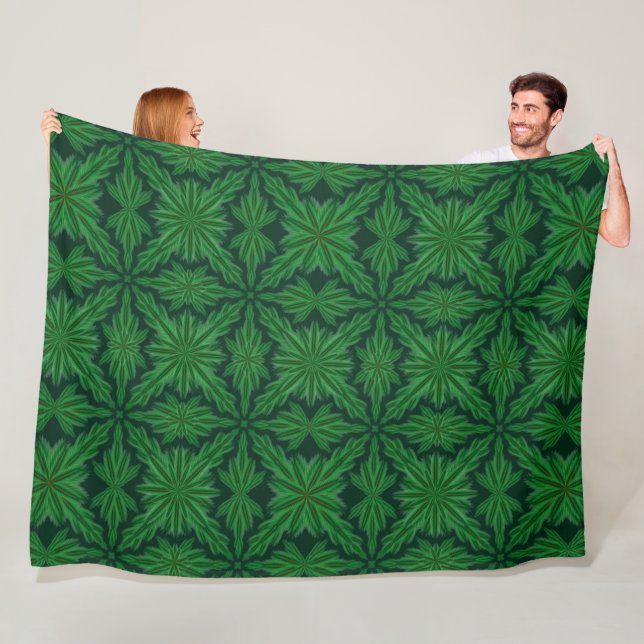 Manta Polar Pine Mandala Forest Fleece Blanket (3 Tamaños) (In situ)