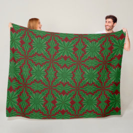 Manta Polar Pine Mandala Garnet Fleece Blanket (3 tamaños)