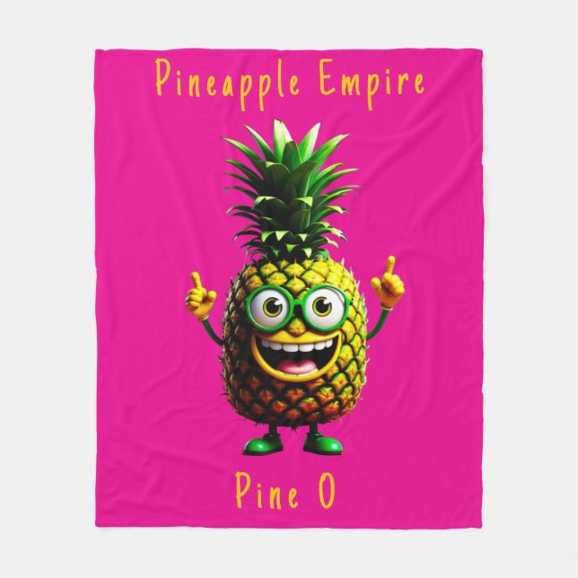 Manta Polar Pineapple Empire Fleece Blanket (Anverso)