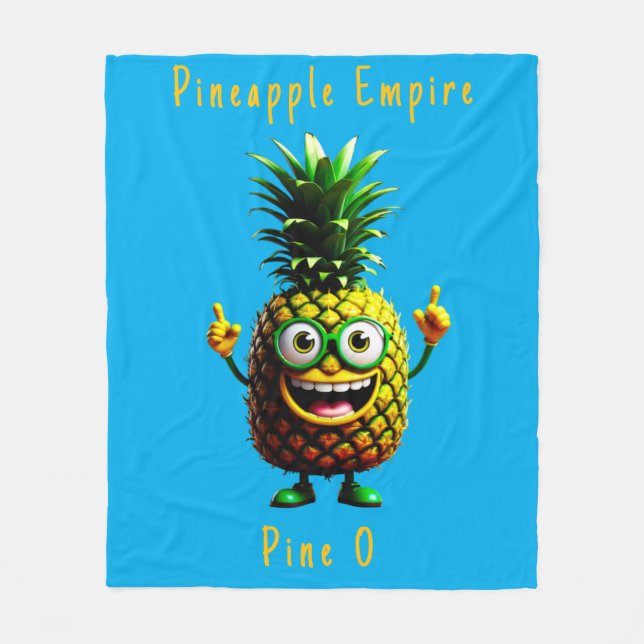 Manta Polar Pineapple Empire Fleece Blanket (Anverso)
