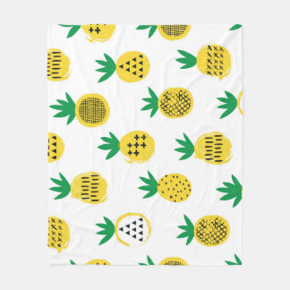Manta Polar Pineapples de juego: Vintage amigable con los niño