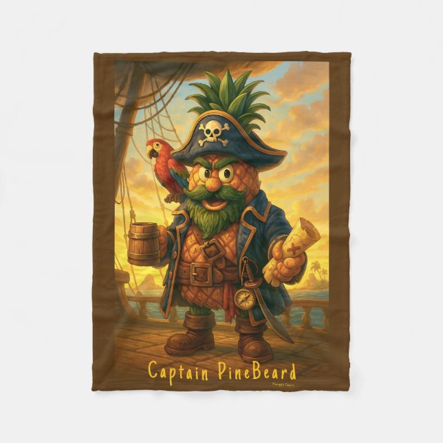 Manta Polar PineBeard Catain - Imperio de la piña (Anverso)