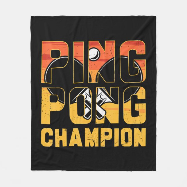 Manta Polar Ping Pong Champion Mesa Retro (Anverso)